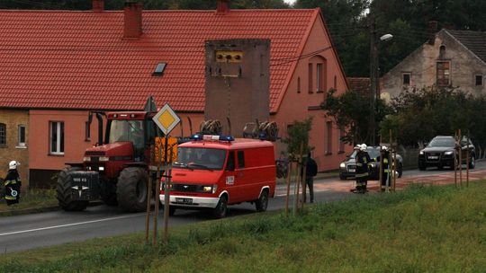 Akcja przy wjeździe do szkoły