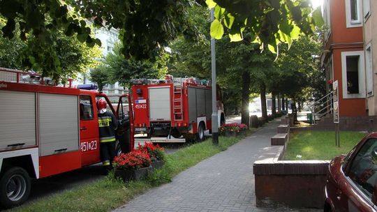 Alarm - pożar w sądzie