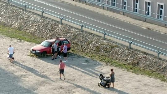 Atrakcja i wizytówka przy moście w Gryfinie