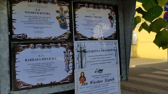 Aż brakuje miejsc na klepsydry