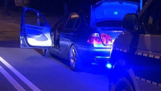 BMW z podejrzanym kierowcą zatrzymane drugi raz