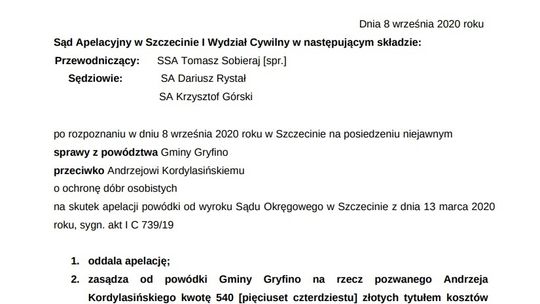 Burmistrz przegrał proces dotyczący podłogi w hali. Władze brną w kłamstwa