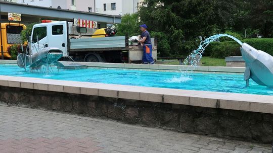 Chwalimy władze Gryfina. Czynne fontanny dodają uroku i chłodzą