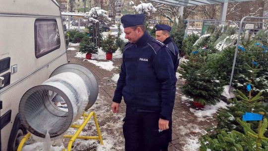 Co policjanci kontrolują podczas sprzedaży choinek?