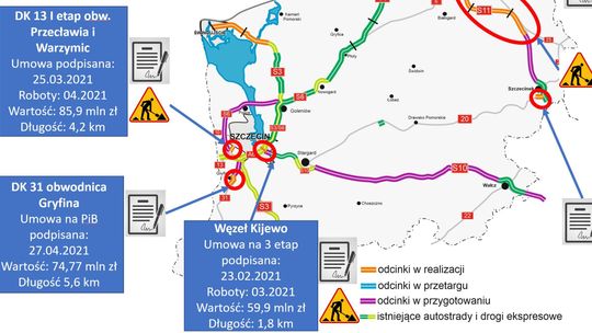 Co z obwodnicą Gryfina? Podsumowanie roku na drogach krajowych