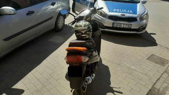 Cyrk na motorowerze. Miał ponad 3 promile