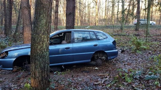 Czekają aż ktoś podpali auto i spłonie las?