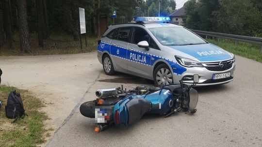 Dalej już nie pojechał. Policjanci postawili mu tamę