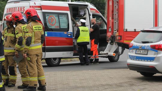 Do groźnie wyglądającego zdarzenia przyjechała nawet straż z Gryfina i karetka z Niemiec