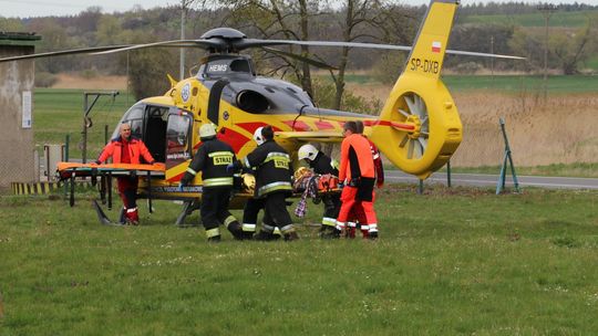 Do rannego przyleciał śmigłowiec LPR