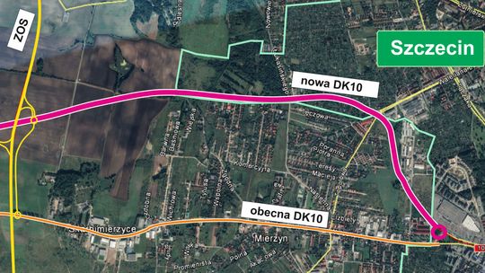 Dogadali się co do obwodnicy Mierzyna w ciągu DK10 Dogadali się co do obwodnicy Mierzyna w ciągu DK10