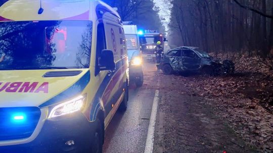 Dramat na drodze w powiecie gryfińskim. 28-letni uderzył w drzewo i trafił do szpitala w Gryfinie Dramat na drodze w powiecie gryfińskim. 28-letni uderzył w drzewo i trafił do szpitala w Gryfinie