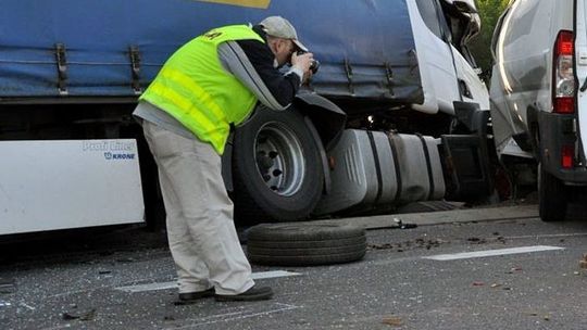 Dwa zdarzenia drogowe na tej trasie