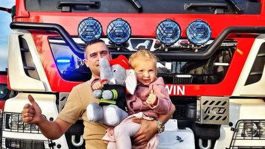 Fireman - nazwę dla strażackiego wozu wymyśliła Marcelinka i wygrała konkurs