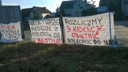 Grożą blokadą drogi