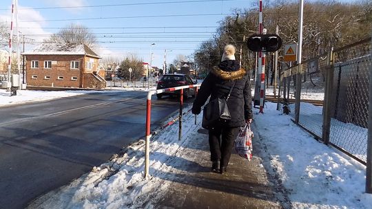 Gryfino w mroźny dzień