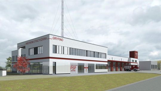 Gryfińscy strażacy bliżej nowej siedziby? Zaprezentowano koncepcję nowej komendy PSP