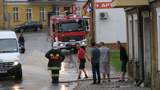 Gwałtowne burze nad naszym powiatem