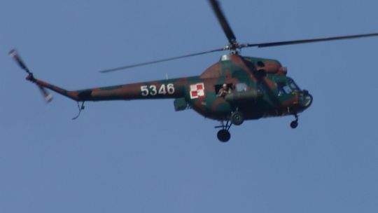 Helikopter budził zainteresowanie