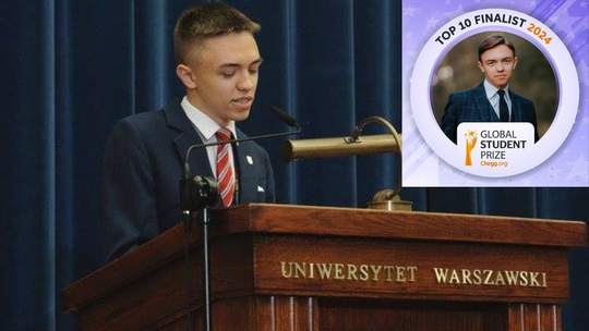 Młody student ma szansę zdobyć 100 tys. dolarów