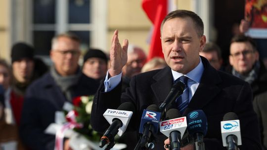 Karol Nawrocki na gryfińskim nabrzeżu Karol Nawrocki na gryfińskim nabrzeżu