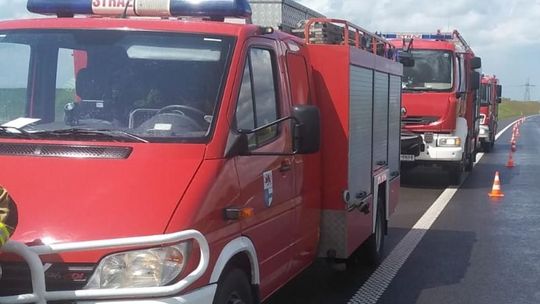 Kolizja i akcja strażaków