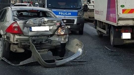 Kolizja opla z fordem