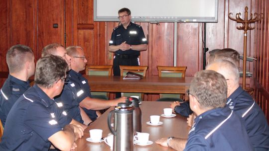 Komendant nagrodził też naszych policjantów