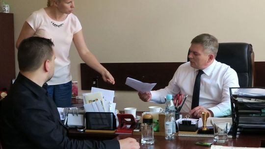 Konferencja prasowa z udziałem wiceburmistrza