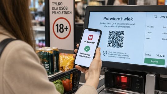 Koniec czekania przy kasie samoobsługowej. Potwierdzisz wiek mObywatelem w kilka sekund