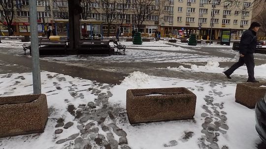 Krajobraz po opadach śniegu