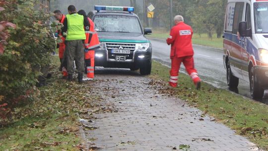 Leżał nieprzytomny w rowie