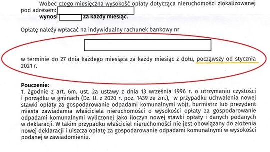 List od czytelnika w sprawie opłat za śmieci. Życzenia dla burmistrza