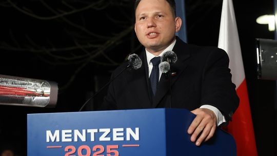 Mentzen w Gryfinie o wizji swojej prezydentury Mentzen w Gryfinie o wizji swojej prezydentury