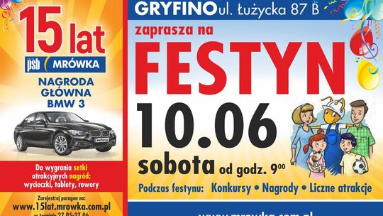 Mrówka w Gryfinie zaprasza na festyn