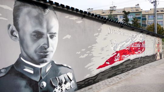 Mural upamiętniający Witolda Pileckiego powstał w Gryfinie 