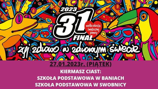 Na plaży i na placu 31. Finał WOŚP w Baniach ze strażakami - program