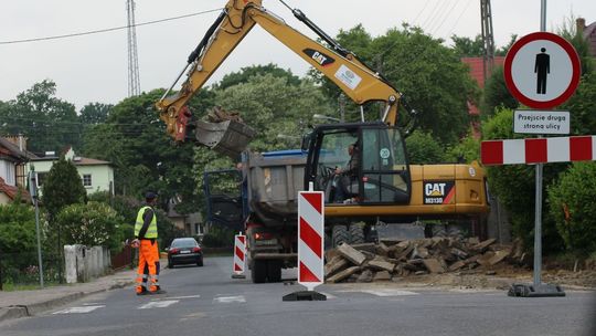 Na tej ulicy w Gryfinie natrafimy na utrudnienia