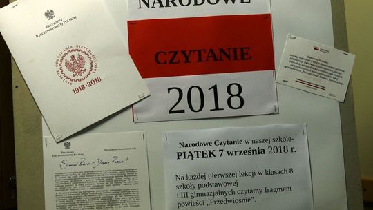 Narodowe czytanie w szkołach