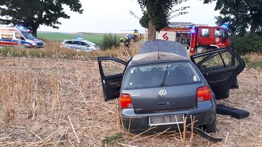 Nastolatka z wypadku przetransportowana helikopterem LPR