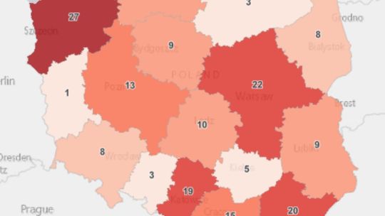 Nasz region z najwyższą liczbą zakażeń