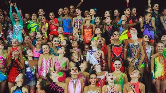 Nasze gimnastyczki na mistrzostwach UKS-ów