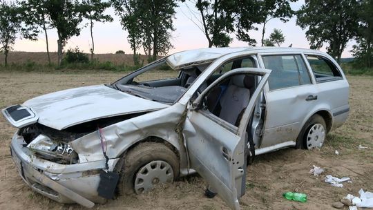 Nie wyrobił na łuku drogi