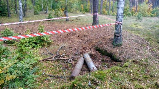 Niebezpieczne znalezisko w lesie