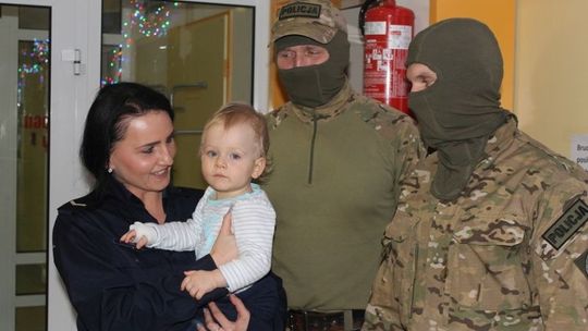 Niebieski mikołaj w szpitalu