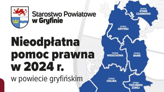 Nieodpłatna pomoc prawna w powiecie gryfińskim. Potrzebujesz? Skorzystaj!