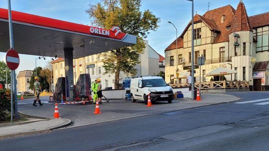 Niespodzianka dla kierowców w centrum Gryfina. Stacja Orlen tymczasowo zamknięta