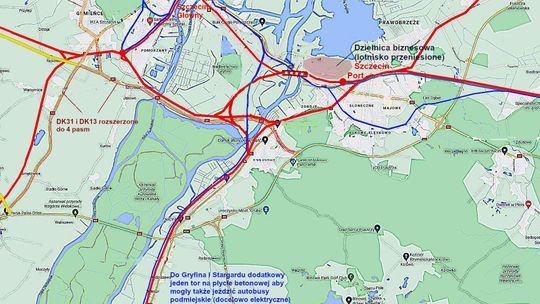 Nie do przyjęcia jest obecna wersja obwodnicy zachodniej dla Szczecina. Korzyści dla Gryfina