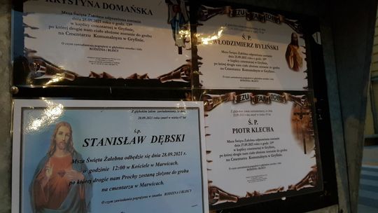 Odeszli do wieczności