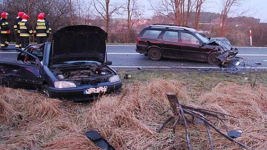 Okropny wypadek na trasie Gryfino-Chojna